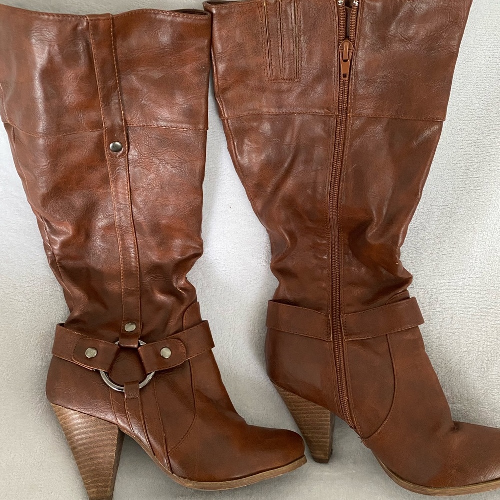 Steve Madden Marcy Cognac Boots